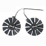 For ASUS Dual Series GTX 1070 1060 RX 480 470 570 PLD09210S12HH 87mm Graphic Card Fan