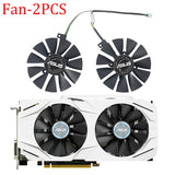 For ASUS Dual Series GTX 1070 1060 RX 480 470 570 PLD09210S12HH 87mm Graphic Card Fan