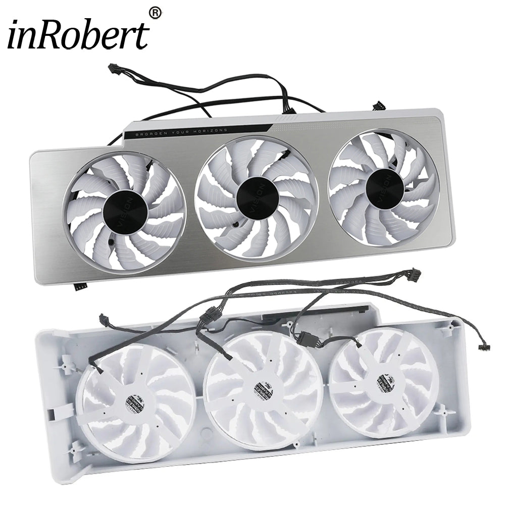 White Graphics Card Fan Replacement For Gigabyte RTX 3070 Ti 3080