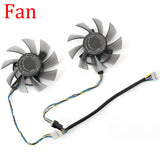 Video Card Fan Replacement For ASUS Dual GTX 1650 1660 Ti OC edition 75MM FD8015U12S GTX1650 GTX1660Ti Graphics Card Cooling Fan