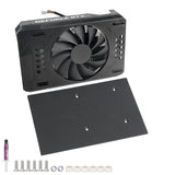 DIY ITX 18cm Heatsink For Palit RTX 3060 Ti Graphics Card with Backplate