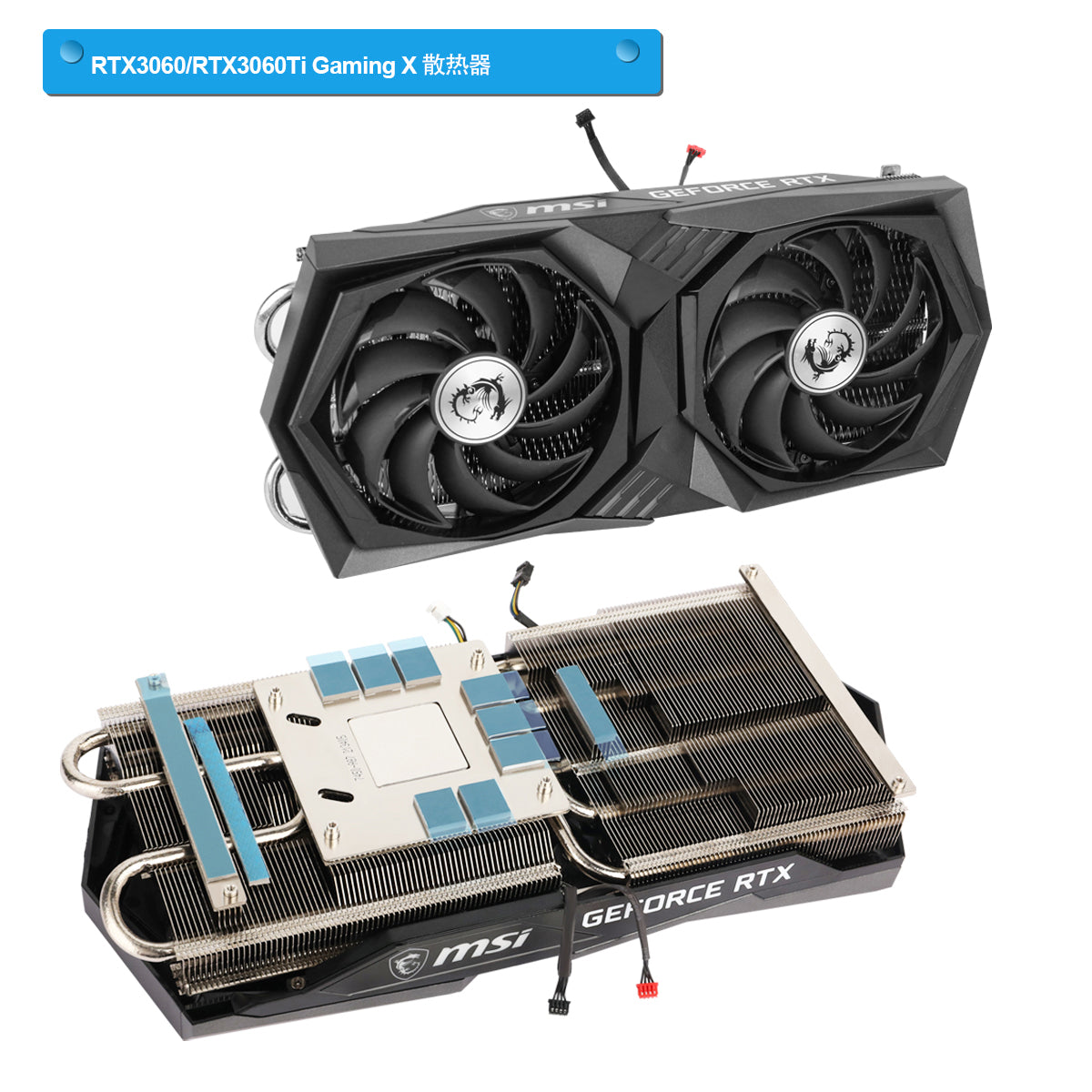 New Original Heatsink Replacement For MSI RTX 3060 / 3060Ti Gaming