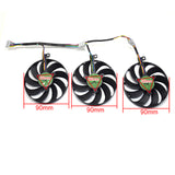 inRobert T129215SU 4 pin + 6pin +7 pin GPU Cooler Video Card Replacement Fan for ASUS RTX 2060 2070 2080 5700 Gaming Graphics Card Fan