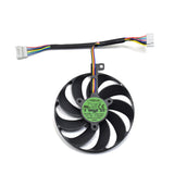 inRobert T129215SU 4 pin + 6pin +7 pin GPU Cooler Video Card Replacement Fan for ASUS RTX 2060 2070 2080 5700 Gaming Graphics Card Fan