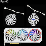 95mm CF1010U12S Video Card Fan For ASUS ROG STRIX RTX 3070 3080 Ti 3090 GAMING White GPU Cooler