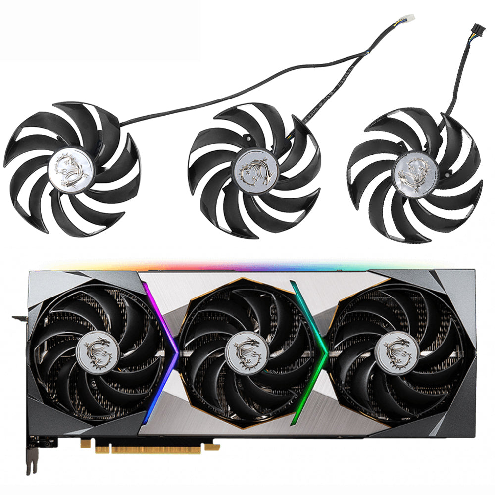 95MM PLD10010B12HH GPU Cooler Fan Replacement For MSI RTX