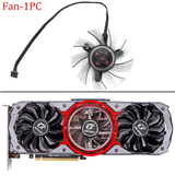 New Original 90MM 75MM PVA080E12R Video Card Fan GTX1660Ti For Colorful iGame GeForce GTX 1660 Ti Advanced OC 6G-V GPU Fan