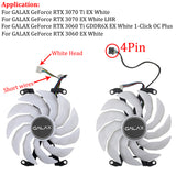 Galax KFA2 RTX3060 Ti 3070 Cooling Fan For RTX 3060 Ti 3070 White Graphics Card Fan Replacement