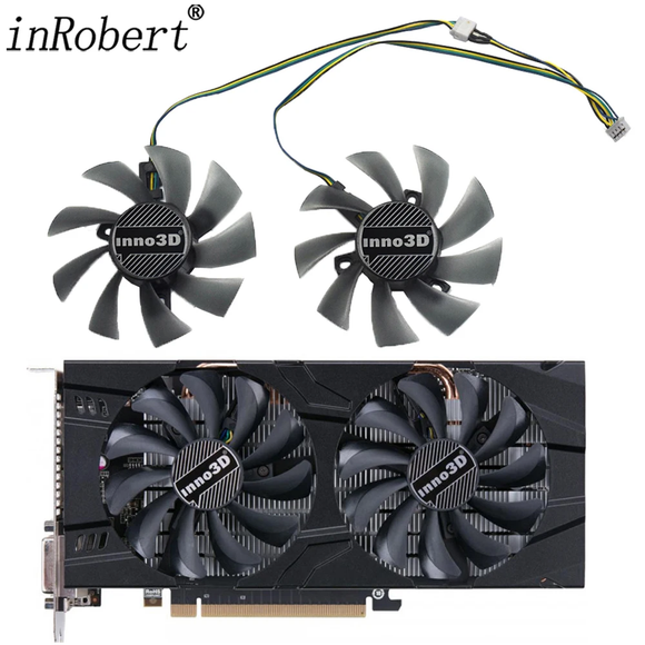 For INNO3D GeForce GTX 1060 3GB X2 85MM T129215SU Graphics Card Replacement Fan