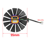 95MM PLD10010B12HH Cooler Fan Replacement For ASUS Phoenix GeForce GTX 1650 1660 Ti SUPER RTX 2060 Graphics Video Card Cooling