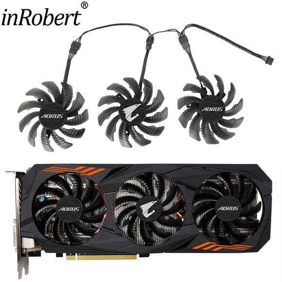 New 78MM T128010SU Cooler Fan Replacement For Gigabyte AORUS GeForce GTX 1060 1070 Ti Graphics Video Card Cooling PLD08010S12HH