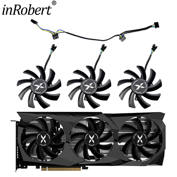 85MM T129215SU RX6700XT Video Card Fan Replacement For XFX RX 6700 X Speedster SWFT Graphics Card Cooling Fan