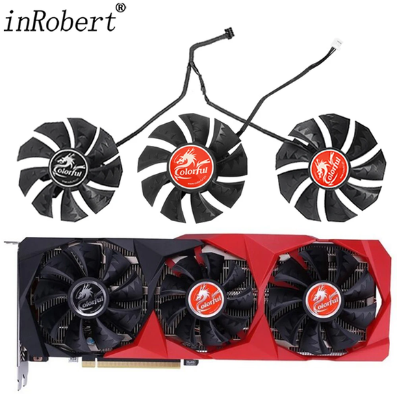 New 87MM RTX3060 Cooler Fan Replacement For Colorful GeForce RTX 3060 3070 3080 Ti 3090 NB 12G-V Graphics Video Card Cooling Fans