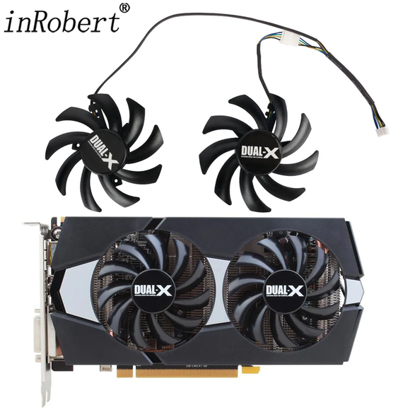 inRobert FD7010H12S 85mm Dual-X Fan for Sapphire HD7950 R9 270X 280X HD7870 HD7950 HD7850 HD6850 PNY NVIDIA GTX 1070 Graphics Card Cooling Fan