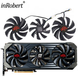 For PowerColor RX 6800 6800XT Red Dragon 6700XT 6900XT Red Devil Graphics Card Replacement  Fan