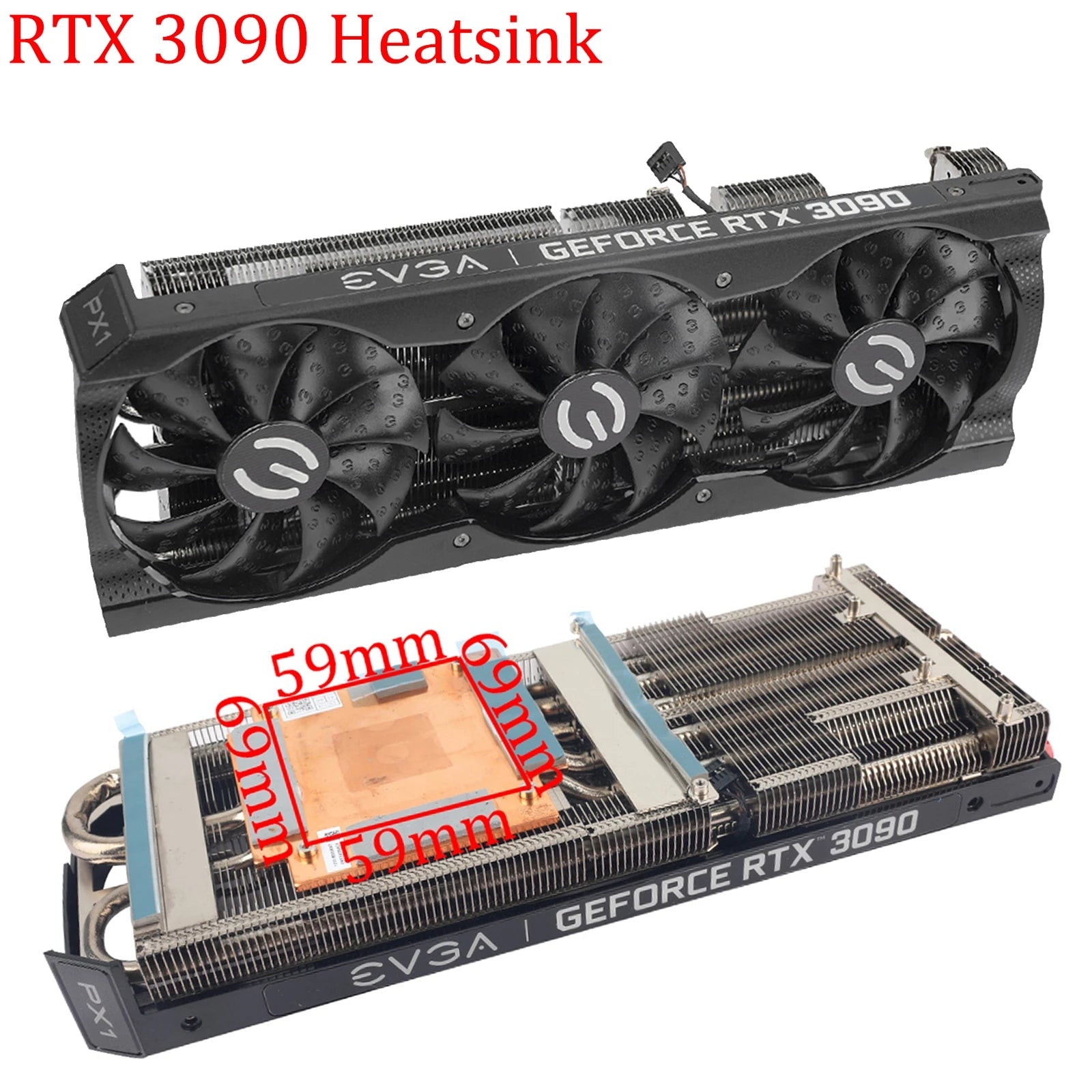 New Original For EVGA GeForce RTX 3090 XC3 BLACK Gaming Graphics