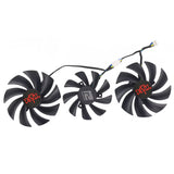 For PowerColor RX 6800 6800XT Red Dragon 6700XT 6900XT Red Devil Graphics Card Replacement  Fan
