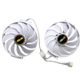 For ASUS RTX 4060，4060Ti DUAL WHITE 90MM 6Pin Graphics Card Replacement Fan