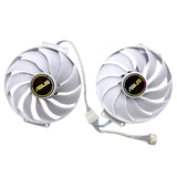 For ASUS RTX 4060，4060Ti DUAL WHITE 90MM 6Pin Graphics Card Replacement Fan