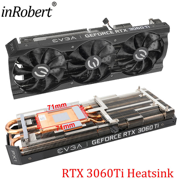 For EVGA GeForce RTX 3060Ti XC3 BLACK GAMING Graphics Card Replacement Heatsink / Aluminum Block / Shell