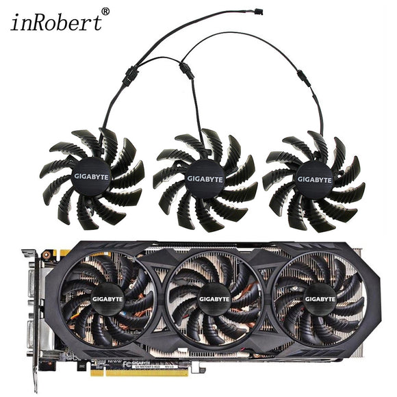 75mm PLD08010S12H 3Pin GTX 970 Cooler Fan for Gigabyte GTX 970 Windforce G1 R9-280X GV-R928XWF3-3GD GV-R928XOC Graphics Cards