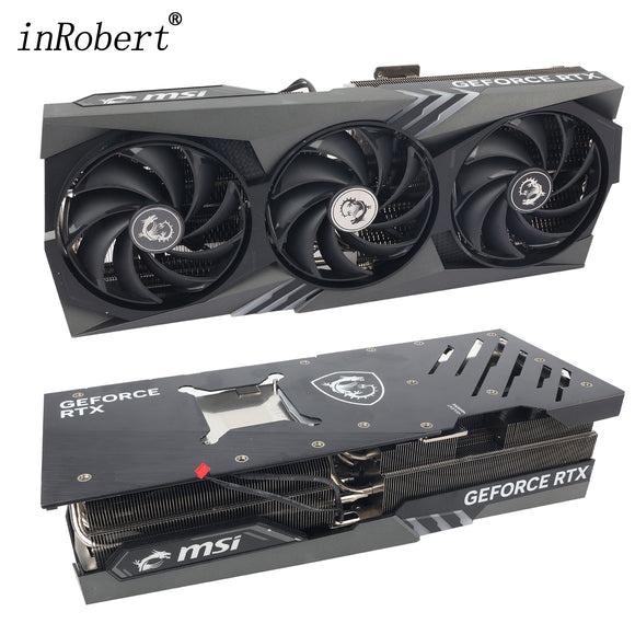 New Original RTX4080 RTX4090 Video Card Heatsink with Backplane For MSI GeForce RTX 4080 4090 GAMING X TRIO Graphics Card Cooling Fan