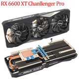 For Asrock AMD Radeon RX 6600 6700 6750 XT Challenger Pro OC Video Card Heatsink Original RX6600XT RX6700XT RX6750XT GPU Heat Sink