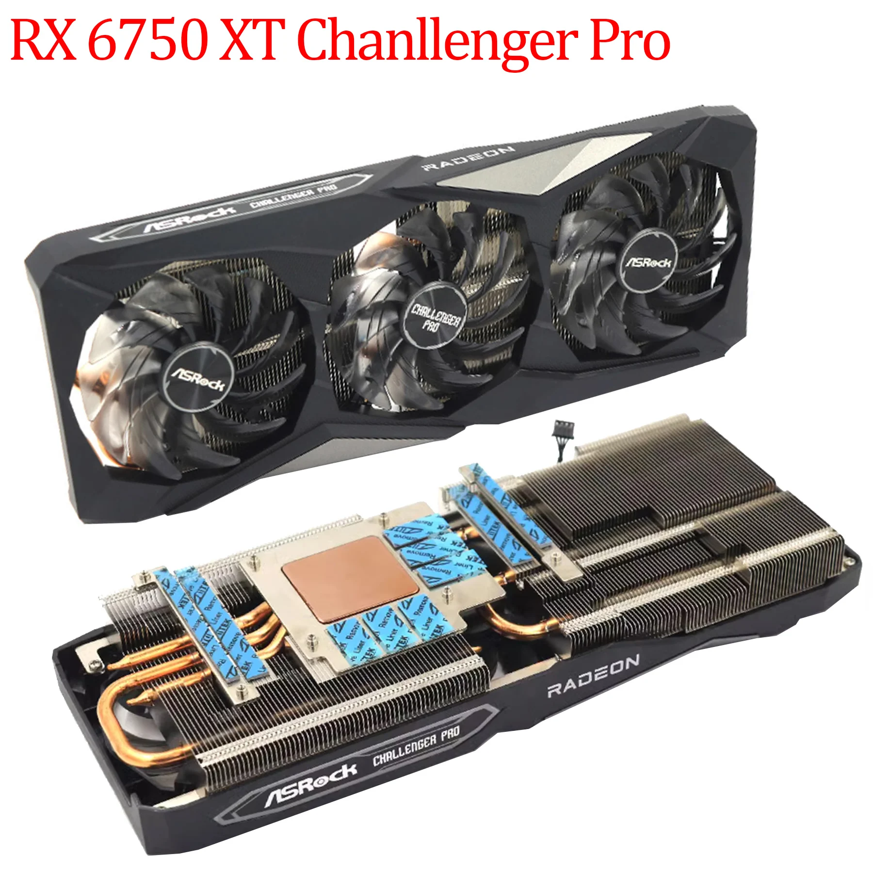 For Asrock AMD Radeon RX 6600 6700 6750 XT Challenger Pro OC