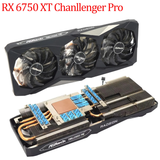 For Asrock AMD Radeon RX 6600 6700 6750 XT Challenger Pro OC Video Card Heatsink Original RX6600XT RX6700XT RX6750XT GPU Heat Sink