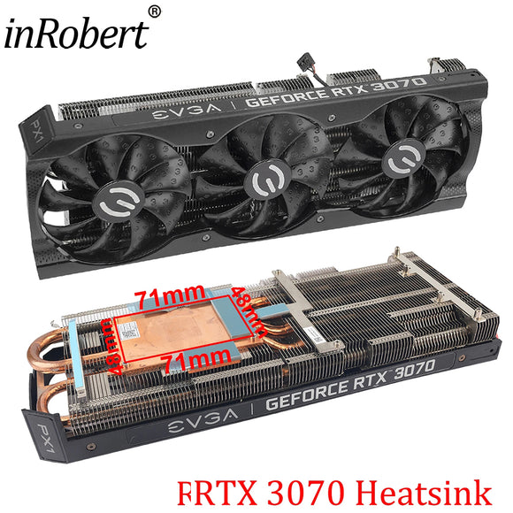 For EVGA GeForce RTX 3070 XC3 BLACK GAMING Graphics Card Replacement Heatsink