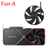 For NVIDIA GeForce RTX 4090 Founders Edition Video Card Fan AD4A31K04 AD4A31K05 RTX4090 Graphics Card Cooling Fan