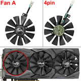 inRobert 87mm T129215SU Graphics Card Cooling Fan for ASUS Strix GTX980Ti/R9390/RX480/RX580 Video Card Cooler