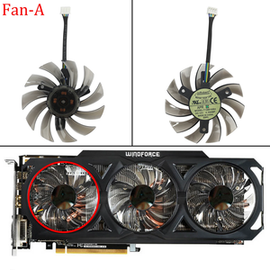 75MM T128010SU Cooling Graphics Fan  For Gigabyte GeForce GTX 570 670 680 1070 R9 780 Ti Replacement Graphics Card GPU Fan