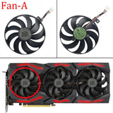 inRobert T129215SU 4 pin + 6pin +7 pin GPU Cooler Video Card Replacement Fan for ASUS RTX 2060 2070 2080 5700 Gaming Graphics Card Fan