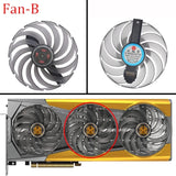 For Sapphire Toxic Radeon AMD RX 6900 XT 16GB GDDR6 95MM FDC10U12D9-C 6Pin Replacement Fan