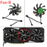 For Asrock AMD Radeon RX 5600 XT Challenger PRO T128015SH 4pin Video Card Replacement Fan