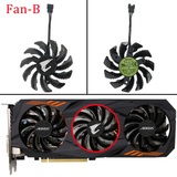 New 78MM T128010SU Cooler Fan Replacement For Gigabyte AORUS GeForce GTX 1060 1070 Ti Graphics Video Card Cooling PLD08010S12HH