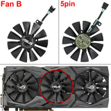 inRobert 87mm T129215SU Graphics Card Cooling Fan for ASUS Strix GTX980Ti/R9390/RX480/RX580 Video Card Cooler