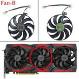 inRobert T129215SU 4 pin + 6pin +7 pin GPU Cooler Video Card Replacement Fan for ASUS RTX 2060 2070 2080 5700 Gaming Graphics Card Fan