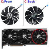 New 87mm PLA09215S12H 12V 0.55A 4Pin GPU Cooling Fan Replacement For EVGA RTX 3070 3080 3090 XC3 BLACK GAMING Graphics Card