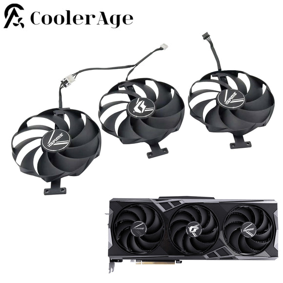 For Colorful iGame RTX 4070 Ti 4080 4090 Vulcan New Original PLD10015B12H 100MM 4Pin Graphics Card Replacement Fan