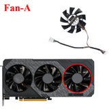 75MM PLA08015S12HH Video Card Fan Cooler For ASUS Radeon RX 5700 5700XT GTX 1660 1660Ti TUF X3 OC Graphics Card Cooling Fan