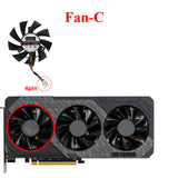 75MM PLA08015S12HH Video Card Fan Cooler For ASUS Radeon RX 5700 5700XT GTX 1660 1660Ti TUF X3 OC Graphics Card Cooling Fan