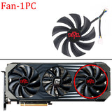 For PowerColor RX 6800 6800XT Red Dragon 6700XT 6900XT Red Devil Graphics Card Replacement  Fan