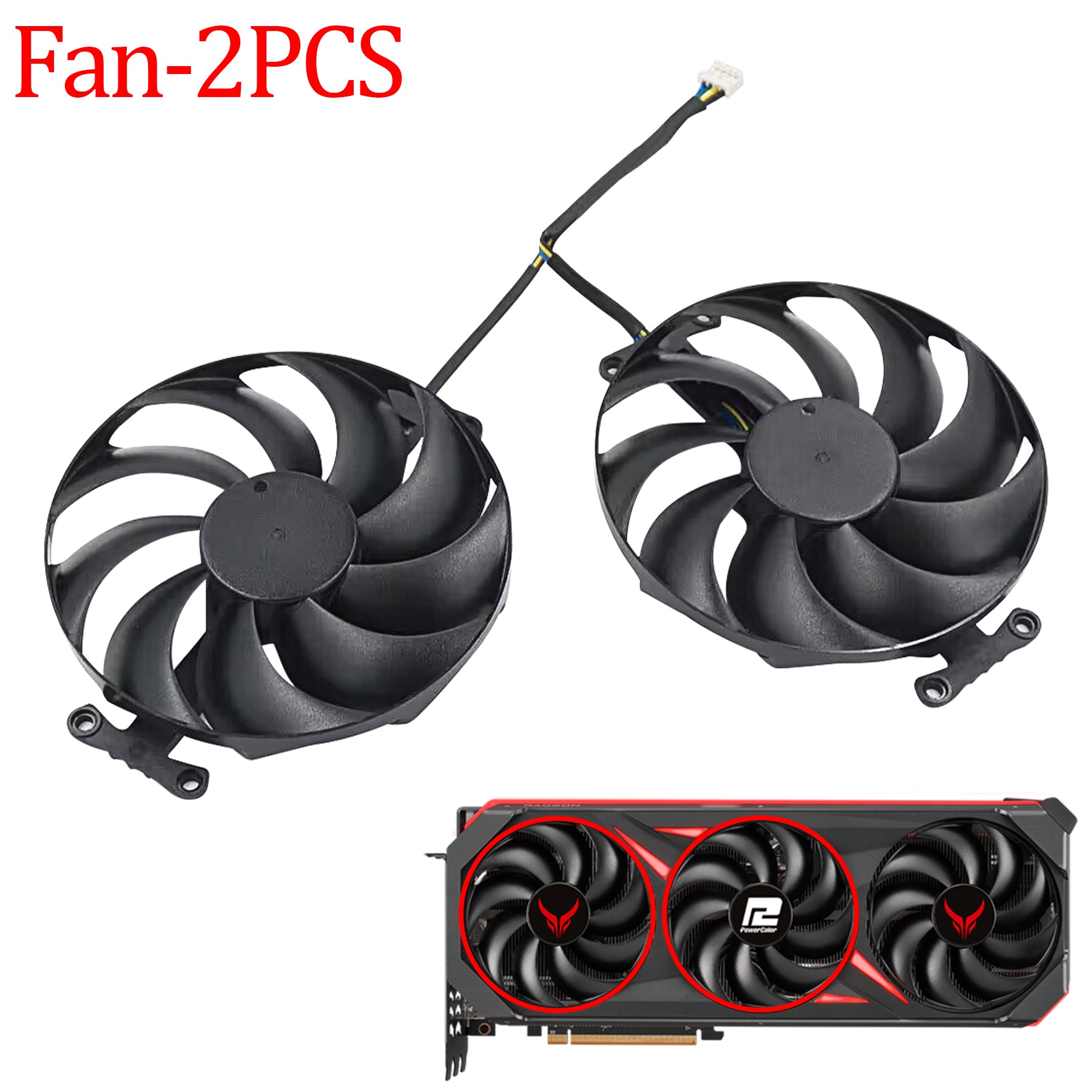 For Powercolor RX 7900 GRE 7900XT 7900XTX Red Devil