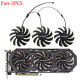 75mm PLD08010S12H 3Pin GTX 970 Cooler Fan for Gigabyte GTX 970 Windforce G1 R9-280X GV-R928XWF3-3GD GV-R928XOC Graphics Cards