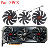 For PowerColor RX 6800 6800XT Red Dragon 6700XT 6900XT Red Devil Graphics Card Replacement  Fan