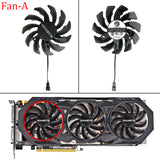 75mm PLD08010S12H 3Pin GTX 970 Cooler Fan for Gigabyte GTX 970 Windforce G1 R9-280X GV-R928XWF3-3GD GV-R928XOC Graphics Cards