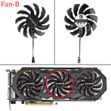 75mm PLD08010S12H 3Pin GTX 970 Cooler Fan for Gigabyte GTX 970 Windforce G1 R9-280X GV-R928XWF3-3GD GV-R928XOC Graphics Cards