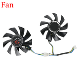 For ASrock AMD Radeon RX 580 570 Phantom Gaming 75MM FD8015U12D Graphics Card Replacement Fan